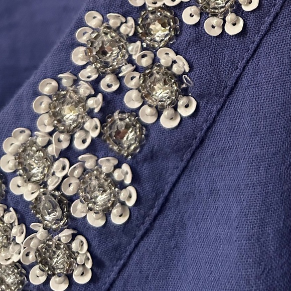 Style & Co Embellished V-Neck Tunic Top Women’s Size Large - Picture 4 of 8